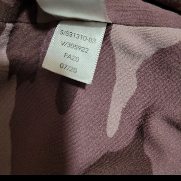 ATHLETA Elation Camo 7/8 Tight high-rise Leggings Flora Mauve women's XSP - Picture 8 of 12